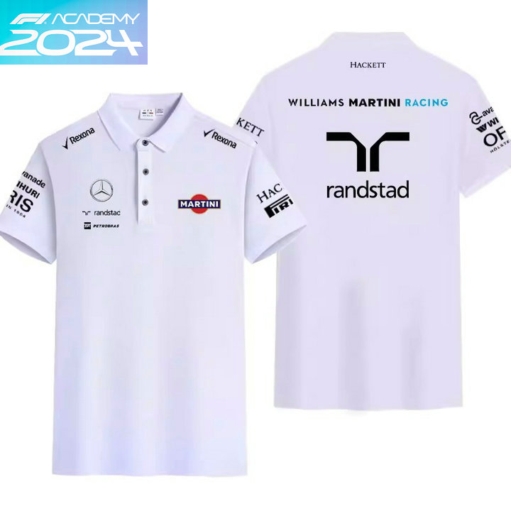 2024 Polo Williams Martini Racing Homme Slim Fit Manche Courte